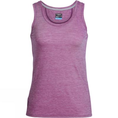 Camiseta Sin Mangas Icebreaker Sphere Mujer Moradas - Chile VSI157092